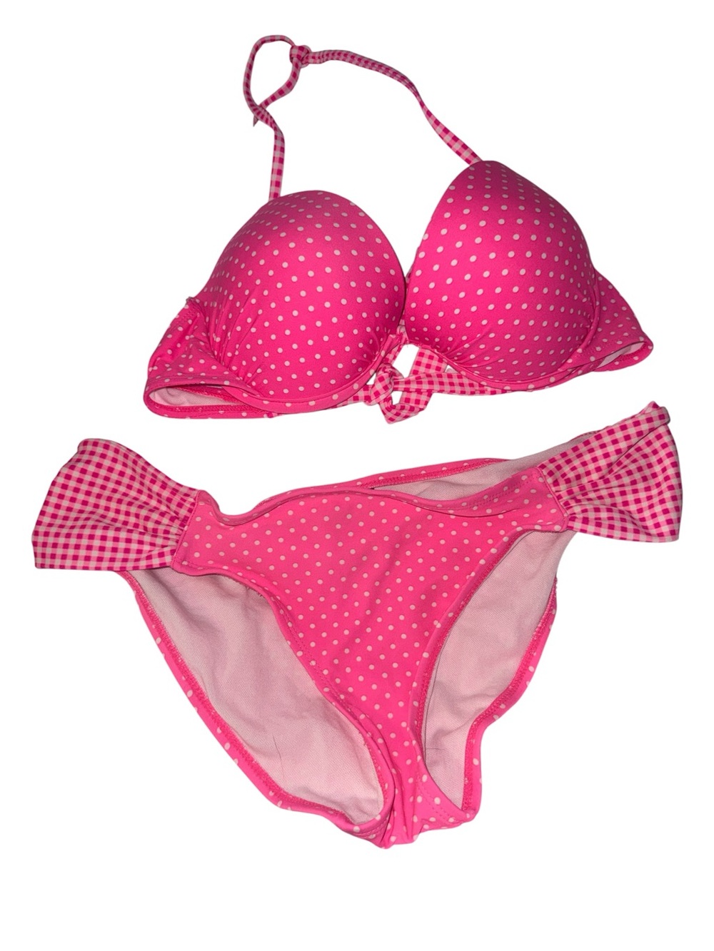 Joe Boxer Pink Polka Dot Women’s Bikini Set